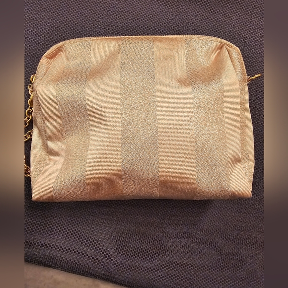 Fendi vintage pequin canvas chain shoulder bag - Picture 2 of 13